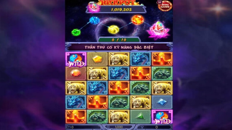  Cầm chắc vốn của 4 thần thú